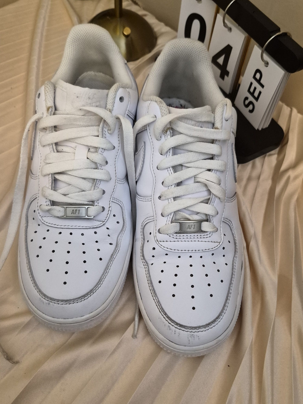 Nike All-White Low Top Sneakers - Picture 2 of 10